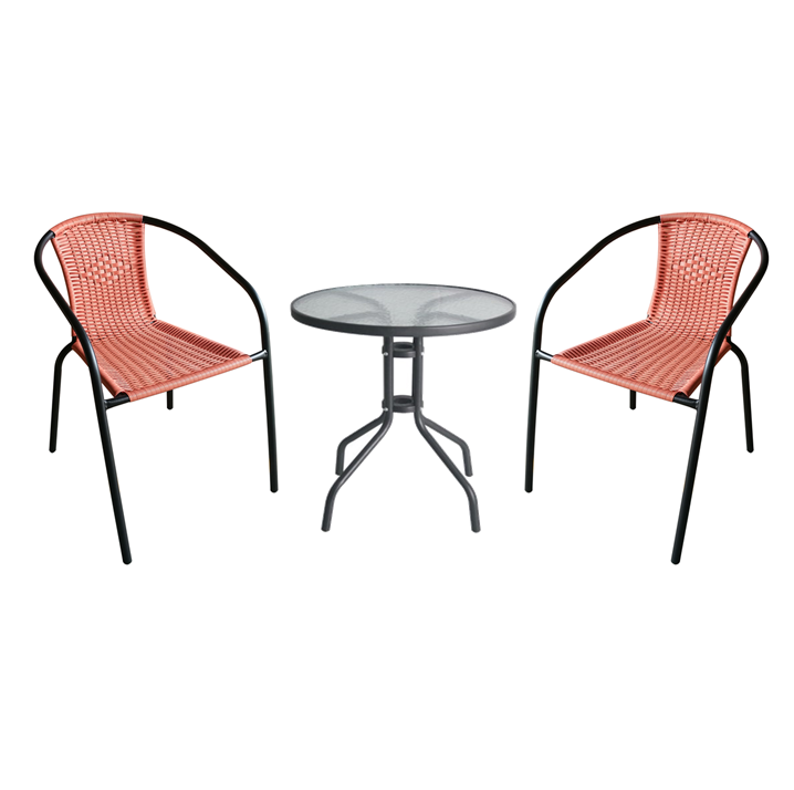 Bistro Set - Orange 3 pcs.