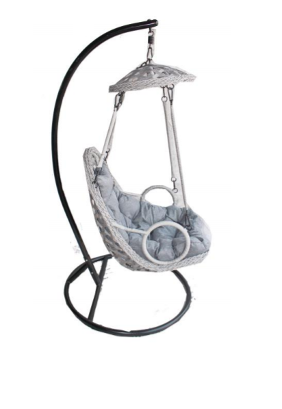 Cosmo Swing Chair - Black/Dark Grey Basket