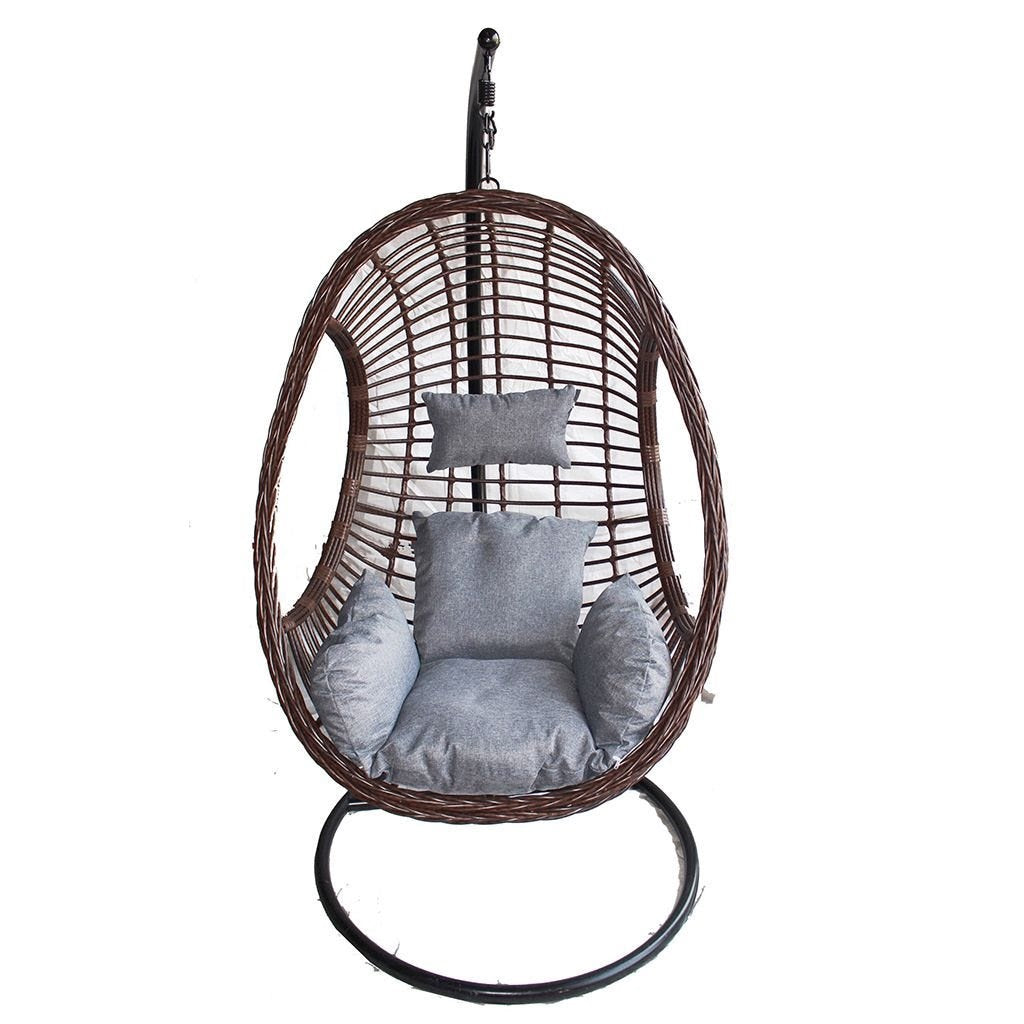 Brooklyn Swing Chair - Brown/Black