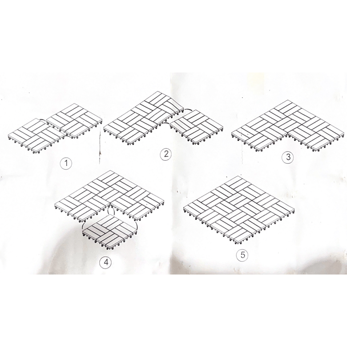 Floor Tiles - Mosaic Desing (10 Units)