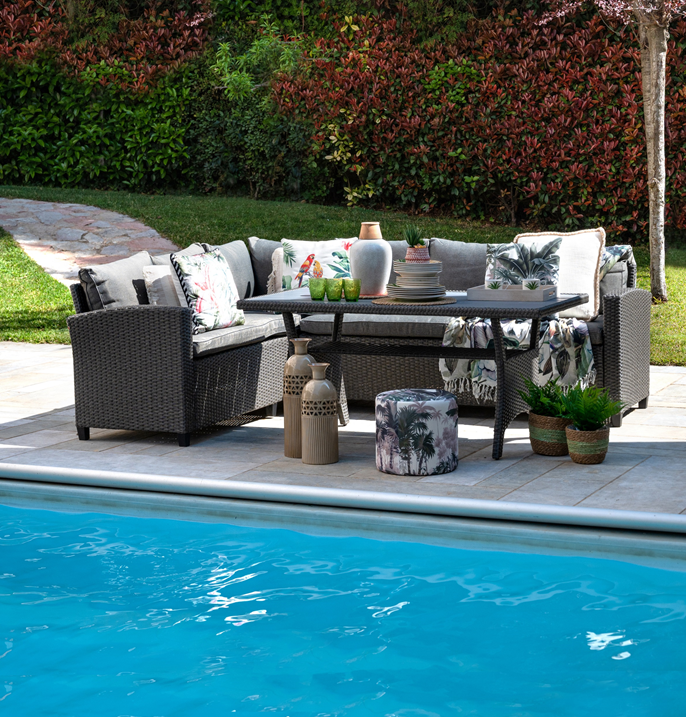 Outopia Corner Sofa Set - Grey