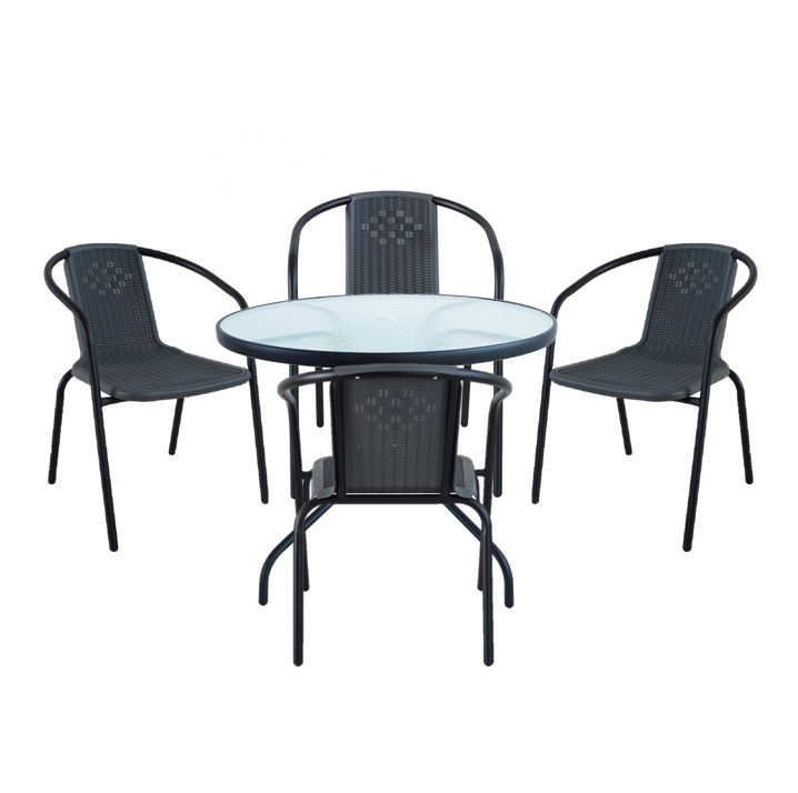 Arturo Patio Set - 4 Chairs (Round Table)