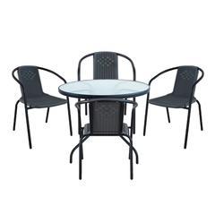 Arturo Patio Set - 4 Chairs (Round Table)