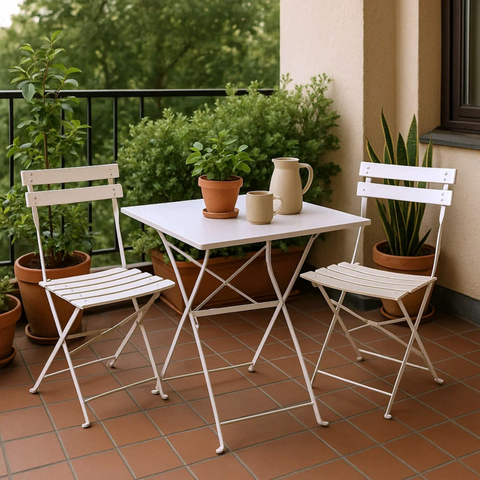 Zeleni Bistro Set - 3 pcs. (White)