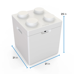 Step 2® Contemporary Builders Toy Box™ - White