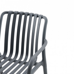 Zephyr Plastic Chair - Grey