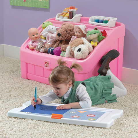 Step 2® 2-in-1 Toy Box & Art Lid - Pink