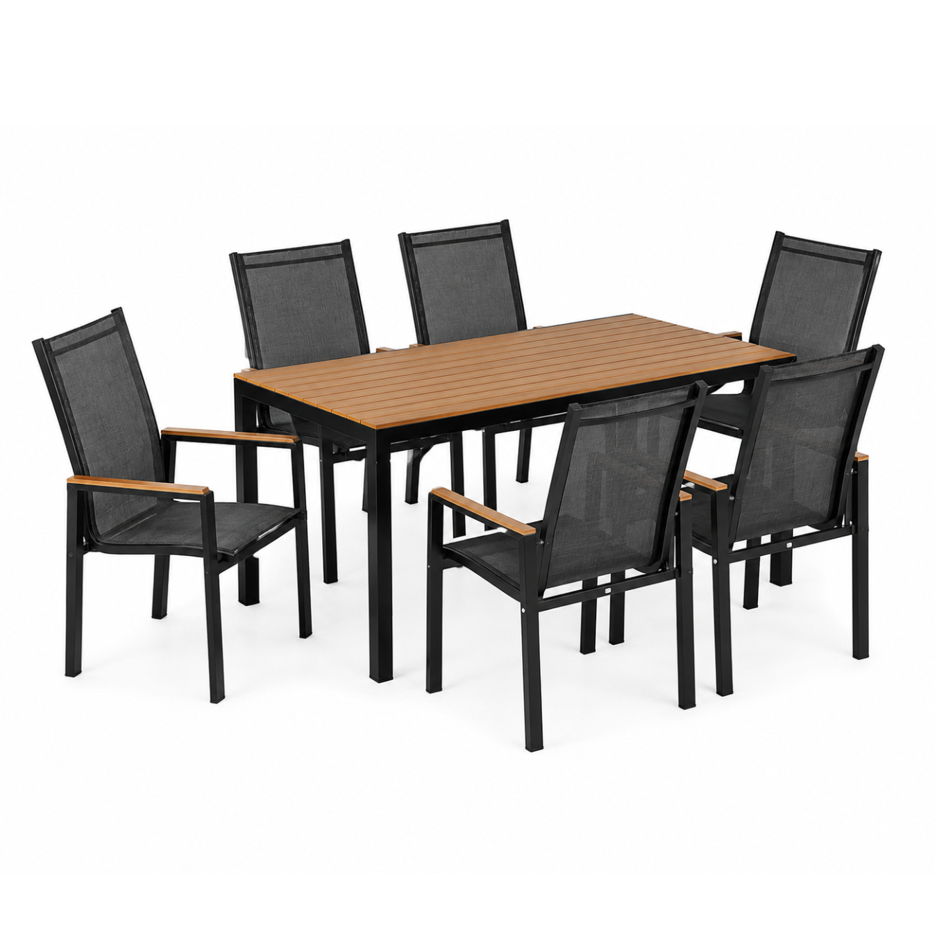 Santino Patio Set - Brown/Black