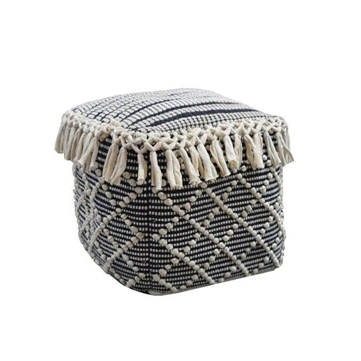 Pouf - White/Black