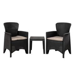 Vida Lounge Set - 3 pcs. (Black)