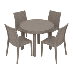 Brittany Patio Set - 5 pcs. (Taupe)