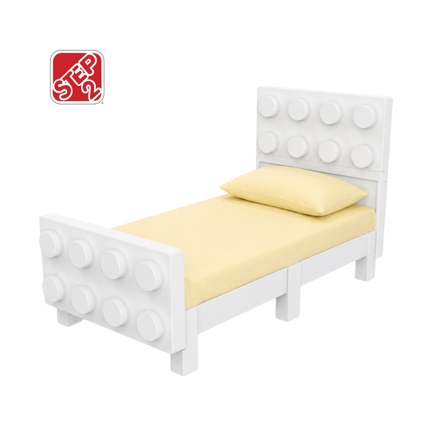 Step 2® Contemporary Builders Twin Bed™ - White