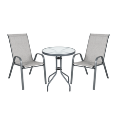 Santiago Bistro Set - Gray