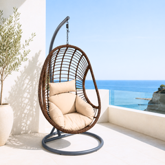 Norma Swing Chair - Brown/Black