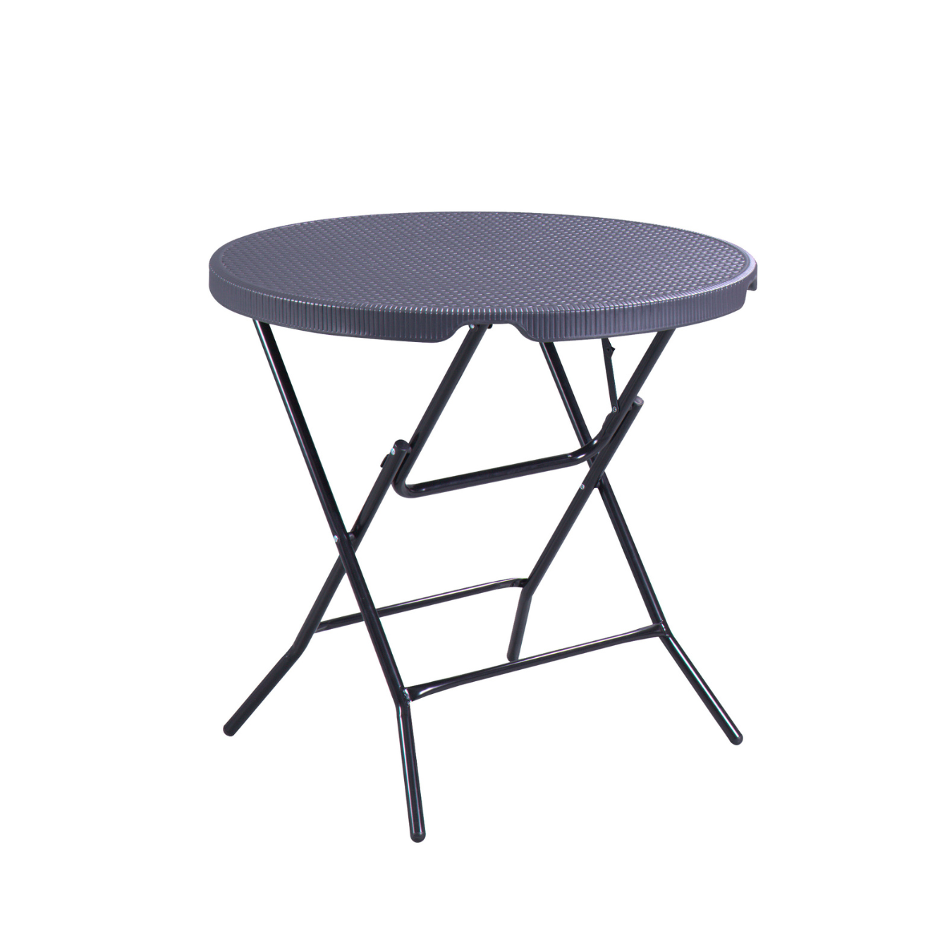 Domo Folding Round Table - Black
