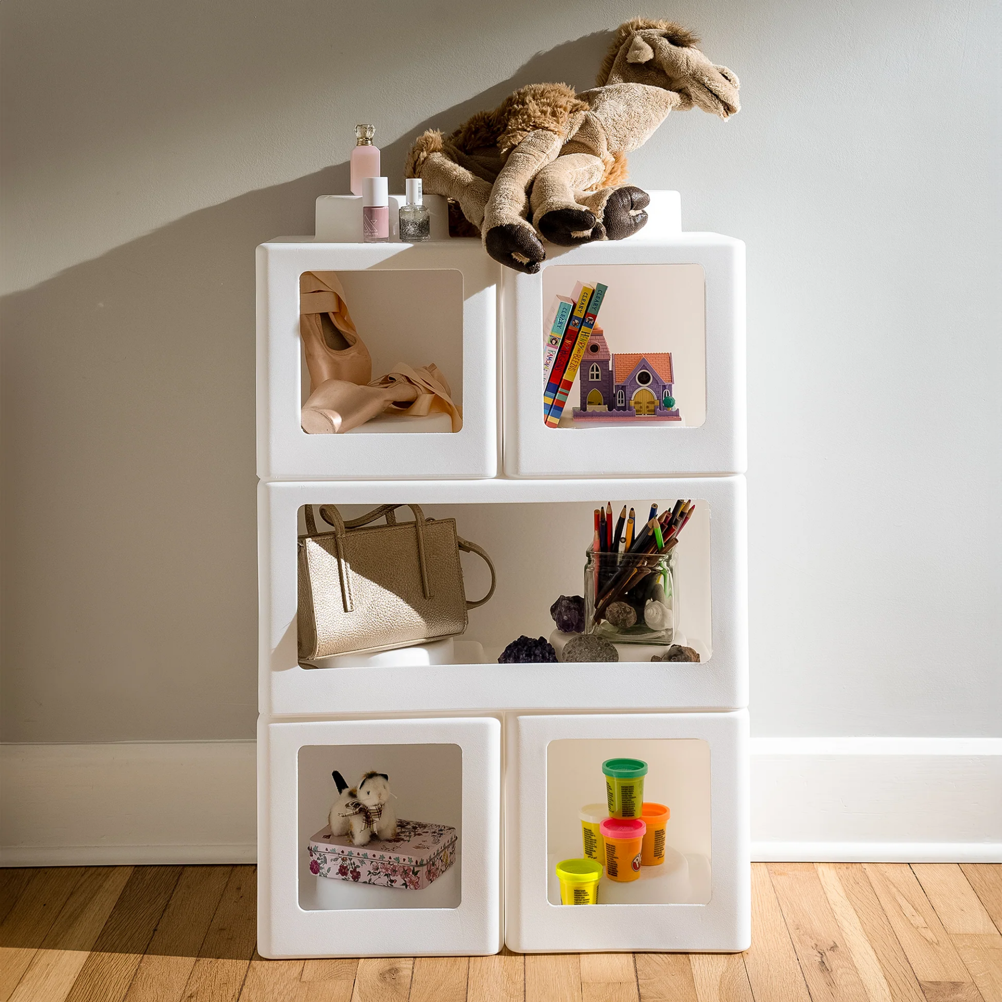 Step 2® Contemporary Builders Stackable Storage Cubes™ - White