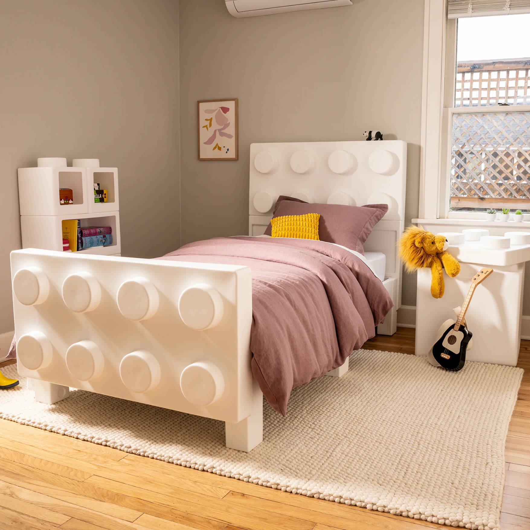 Step 2® Contemporary Builders Twin Bed™ - White