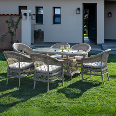 Analee Patio Set - 7 pcs.