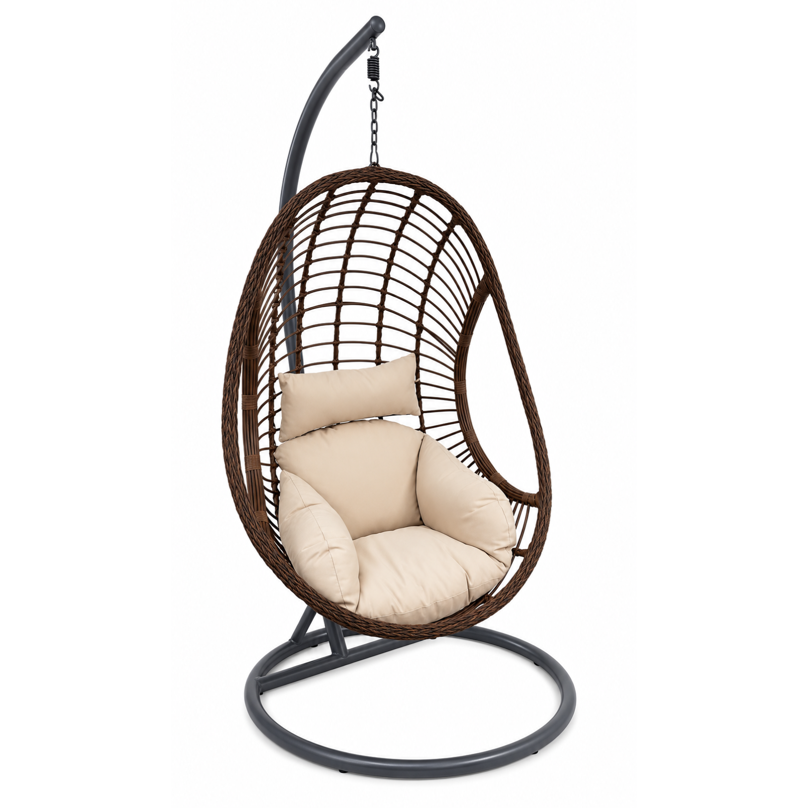 Norma Swing Chair - Brown/Black