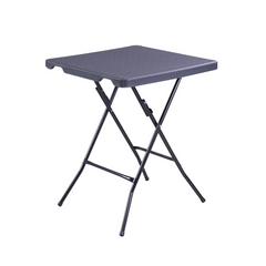Domo Folding Square Table - Black
