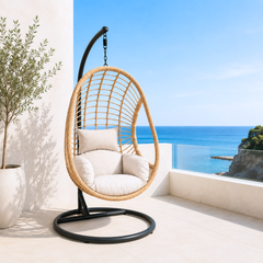 Norma Swing Chair - Natural/Black
