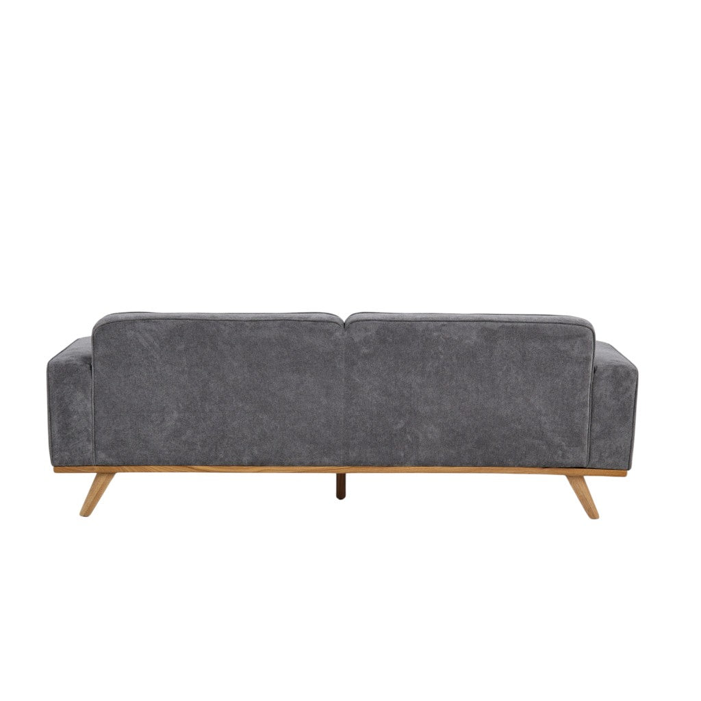 Nile 3-Seater Sofa - Gray/Natural Legs