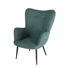 Bethany Armchair Set + Footrest - Blue/Green