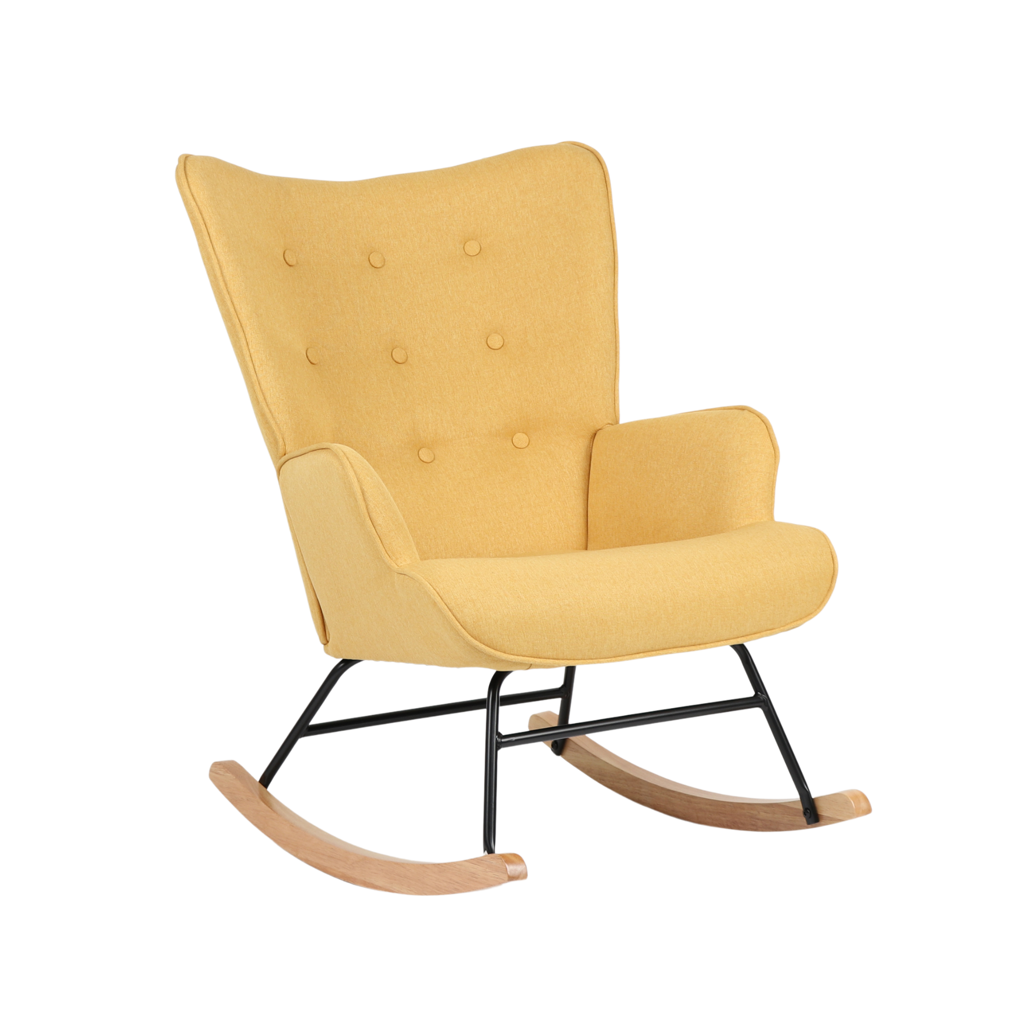 Mustard Rocking Chair Rocking Chair Nicol - Mustard – Aliss Puerto Rico