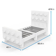 Step 2® Contemporary Builders Twin Bed™ - White