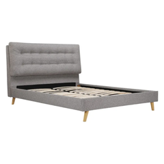Queen Bed Jiasmin - Grey