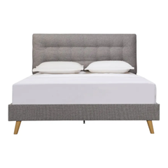 Queen Bed Jiasmin - Grey