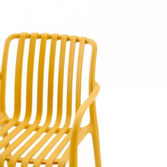 Zephyr Plastic Chair - Mustard