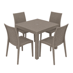 Protin Patio Set - 5 pcs. (Taupe)
