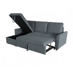 Ruby Sectional Corner Sofabed - Grey
