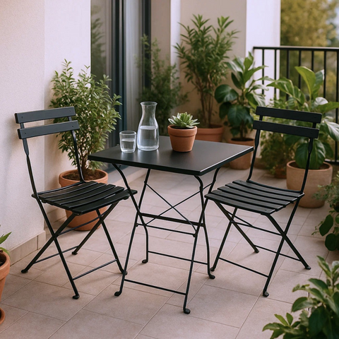 Zeleni Bistro Set - 3 pcs. (Black)