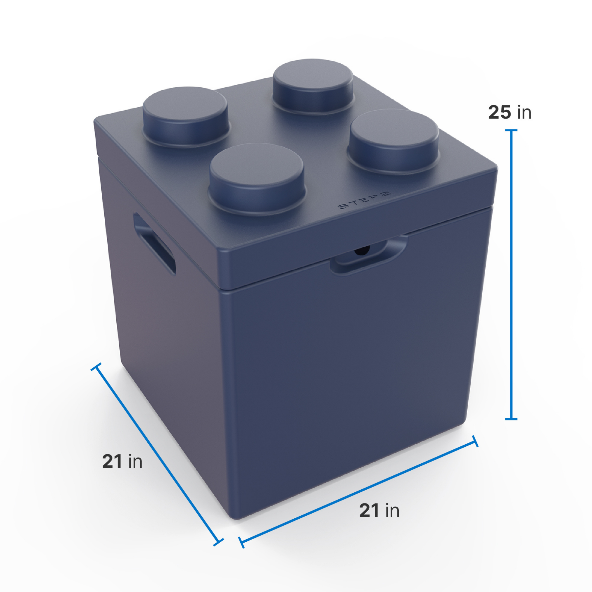 Step 2® Contemporary Builders Toy Box™ - Denim Blue