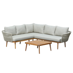 Sanito Sectional Corner Sofa w/Table Set - 3 pcs.