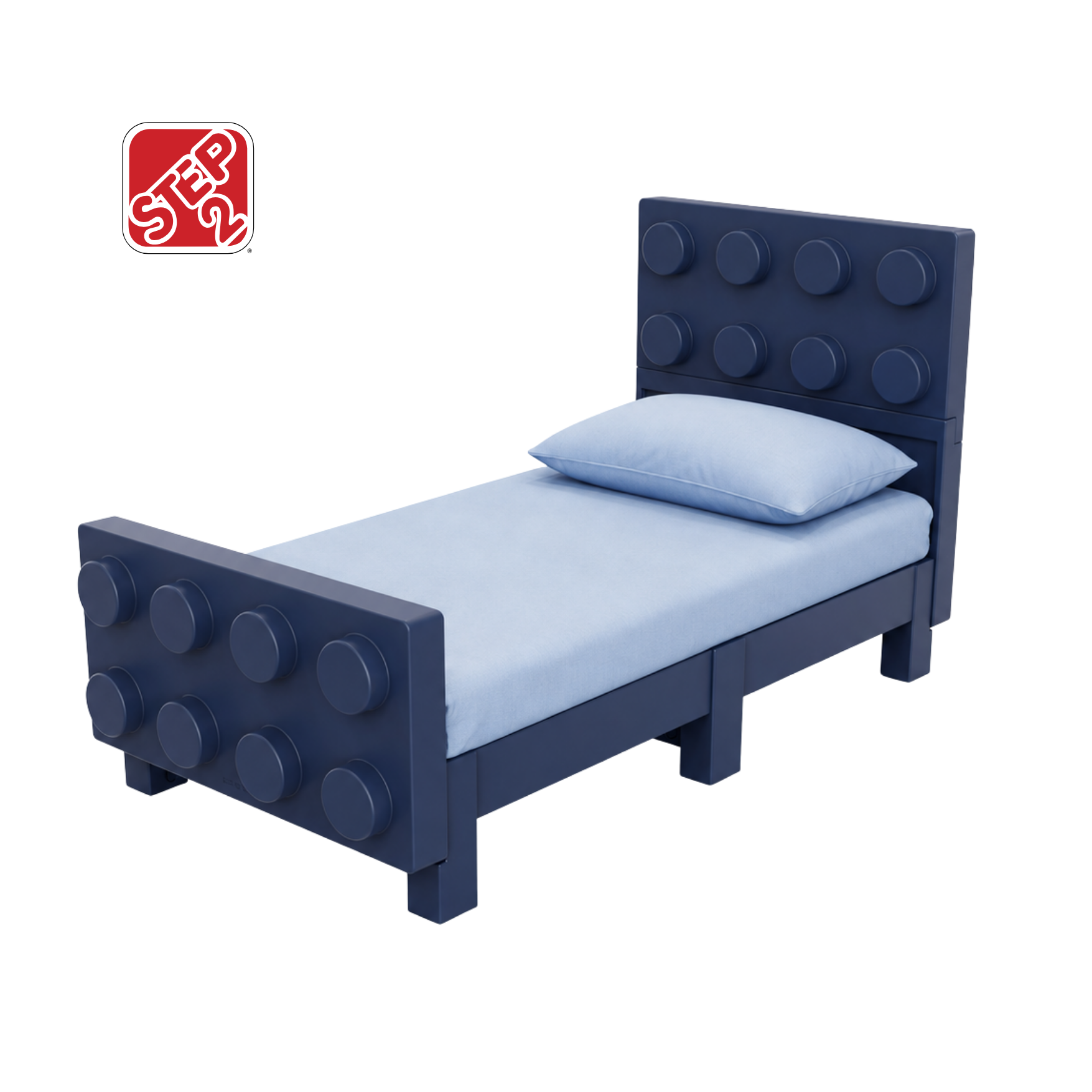 Step 2® Contemporary Builders Twin Bed™ - Denim Blue