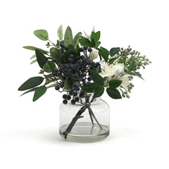 EUCALIPTUS ON GLASS VASE