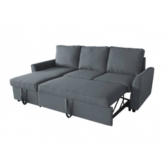 Ruby Sectional Corner Sofabed - Grey