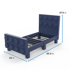 Step 2® Contemporary Builders Twin Bed™ - Denim Blue