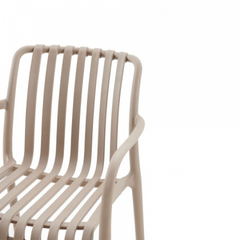 Zephyr Plastic Chair - Taupe