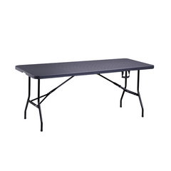 Domo Folding Rectangular Table - Black