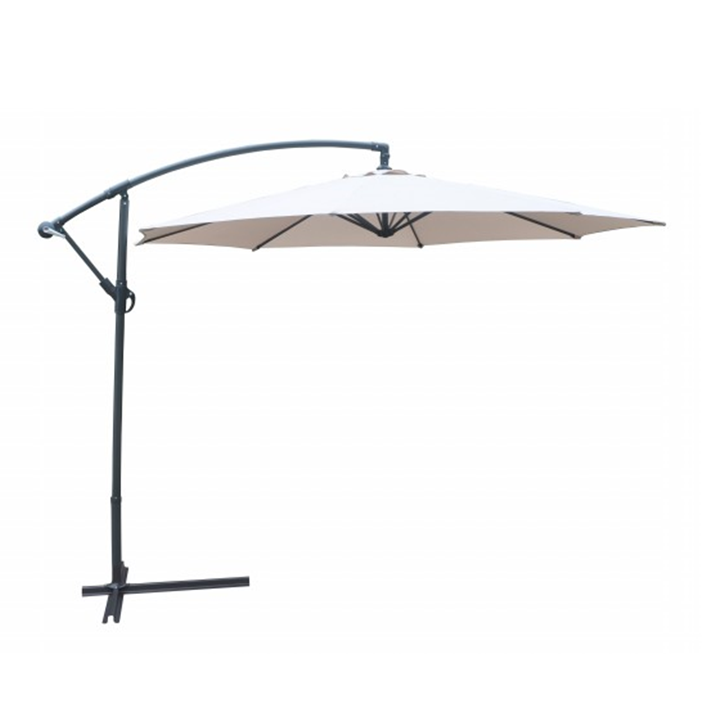 Banana Hanging Umbrella - Taupe / Grey Tube