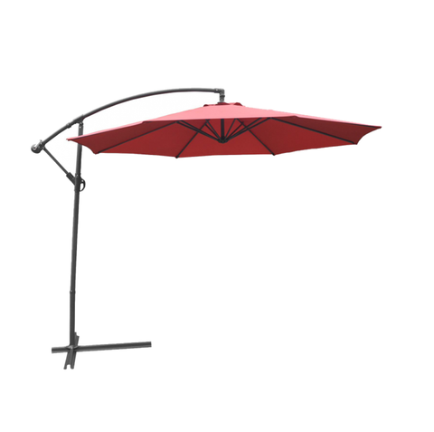 Banana Hanging Umbrella - Wine Red / Grey Tube