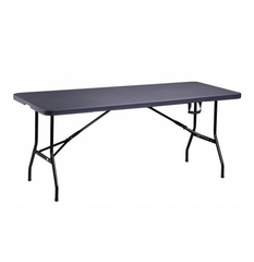 Domo Folding Rectangular Table - Black