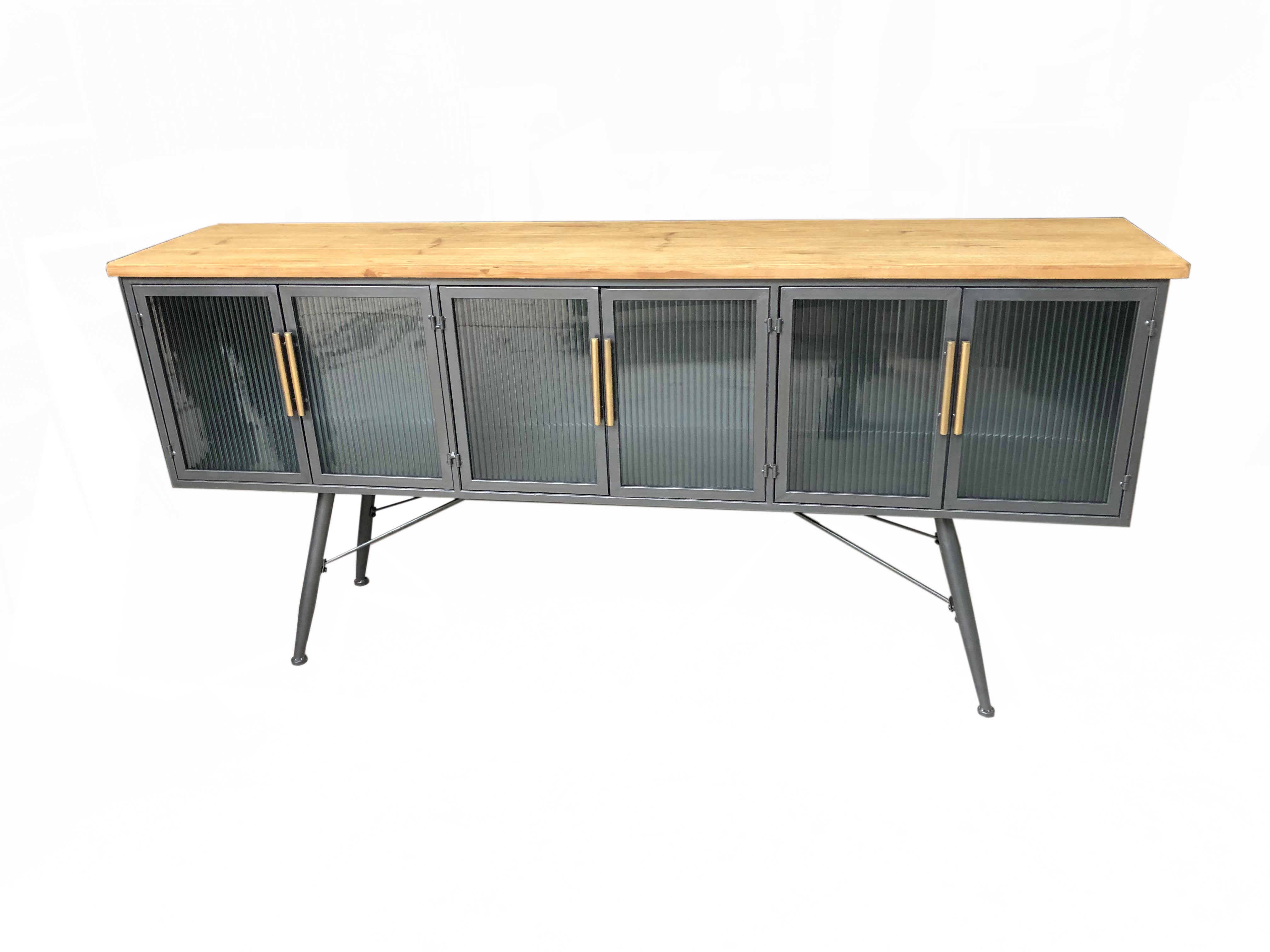 KOA WOODEN/ METAL SIDEBOARD 73x17x20inches