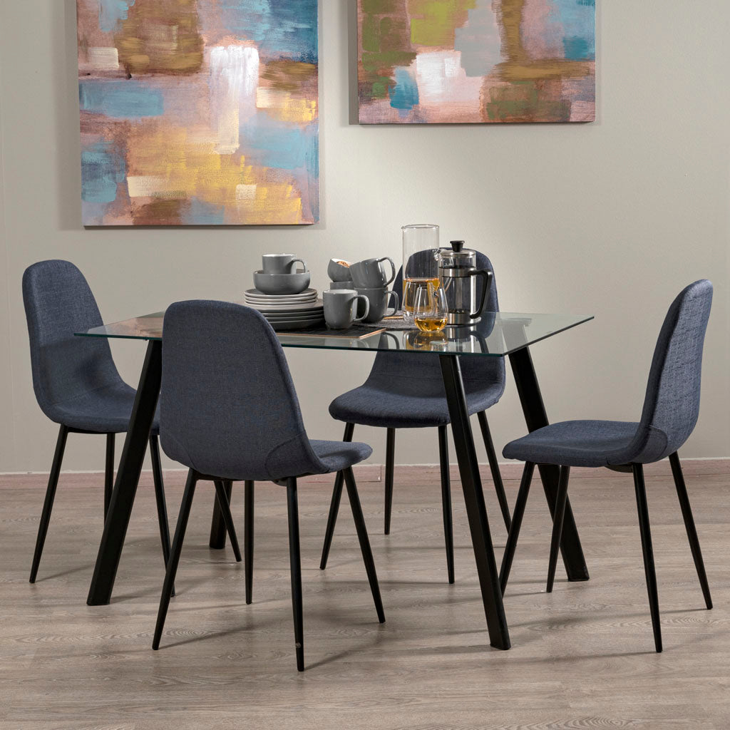 Paula Dining Chair - Dark Blue
