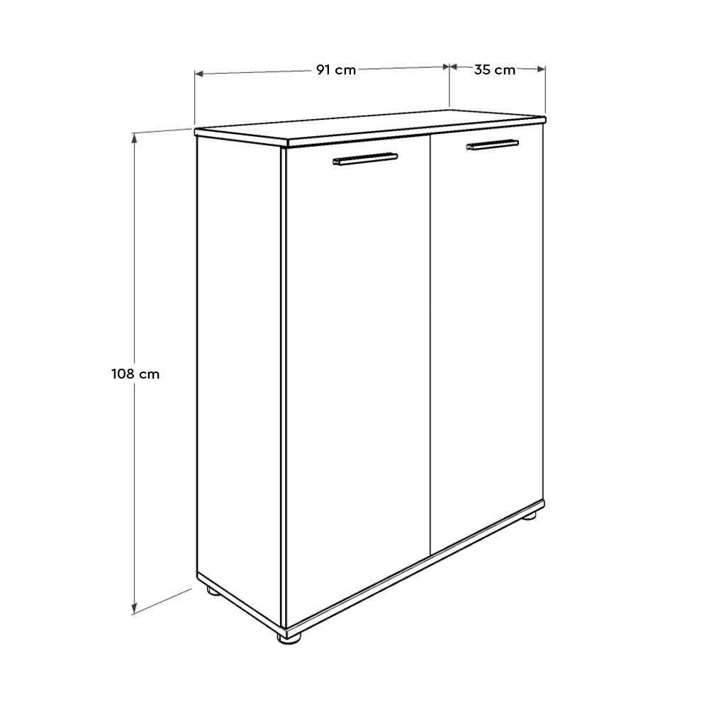 Koshik Shoe Cabinet - White