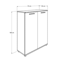 Koshik Shoe Cabinet - White